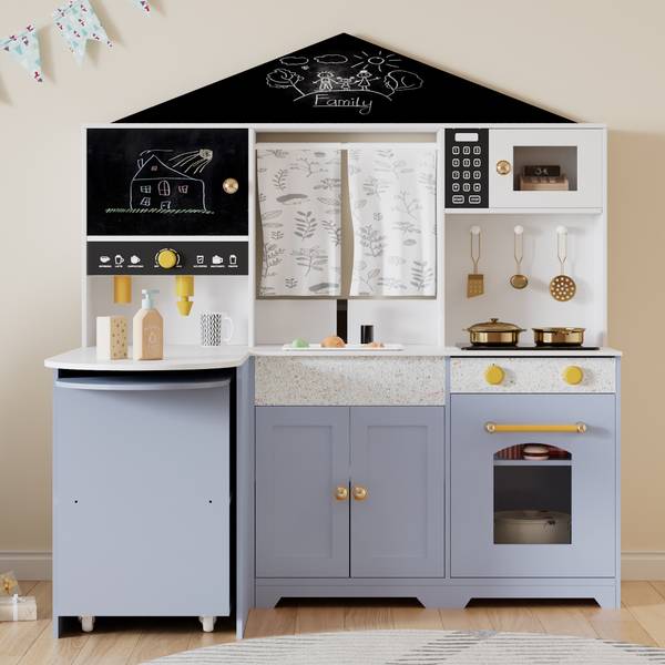 Kinderspielküche FunyWoody Violett - Holzwerkstoff - 60 x 105 x 90 cm