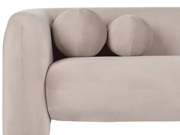 Sofa LEIREN 3-tlg Beige - Taupe - Textil