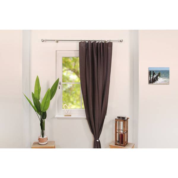 Gardinenstange 1-lauf Kugel Breite: 370 cm