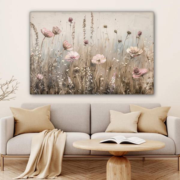 LEINWANDBILD Blumen 120 x 80 cm