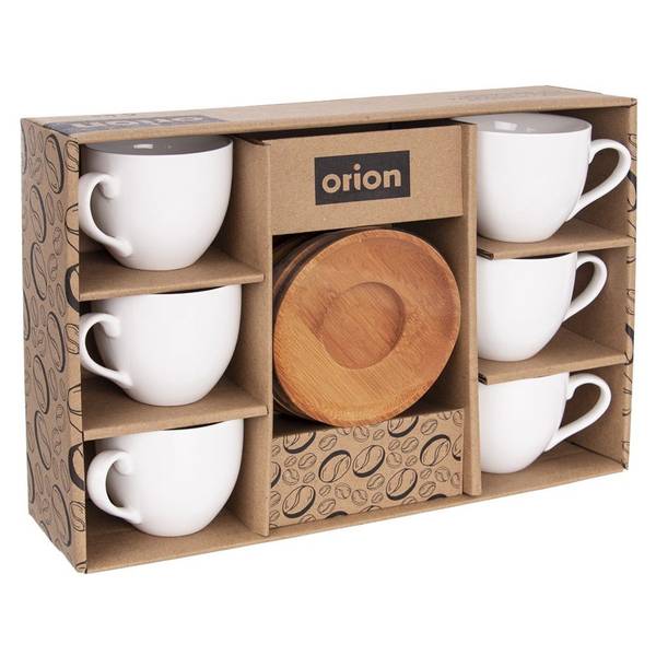 Tasse mit Untertasse 6er Set 127288 Weiß - Porzellan - 9 x 7 x 9 cm