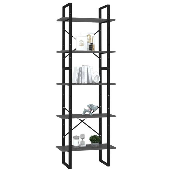 Boekenkast 3008333 grijs - 60 x 105 cm