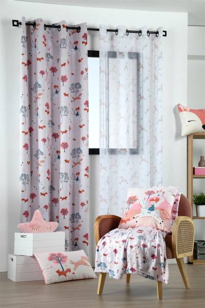 Kinderzimmerkissen CYRIELLE Pink - Textil - 30 x 50 x 50 cm