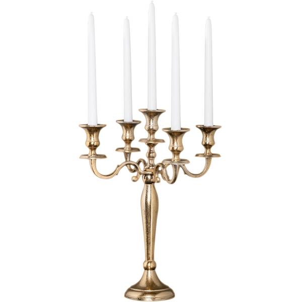 Kerzenständer MODERN BAROCK Gold - Aluminium - 40 x 40 x 40 cm