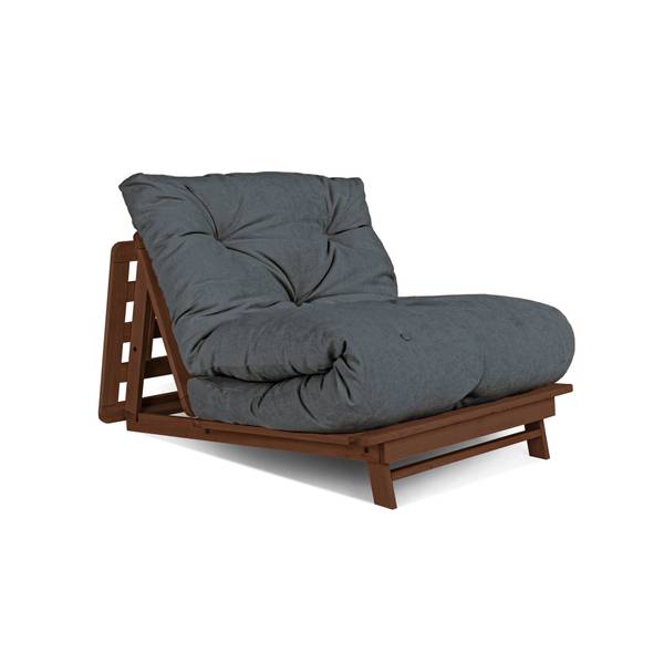 Futon Stuhl LAYTI-90, Buchenholz Graphit