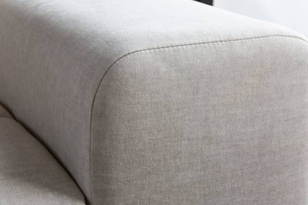 Sofa ELEGANCIA Beige - Polyester - Samt - 285 x 90 x 106 cm