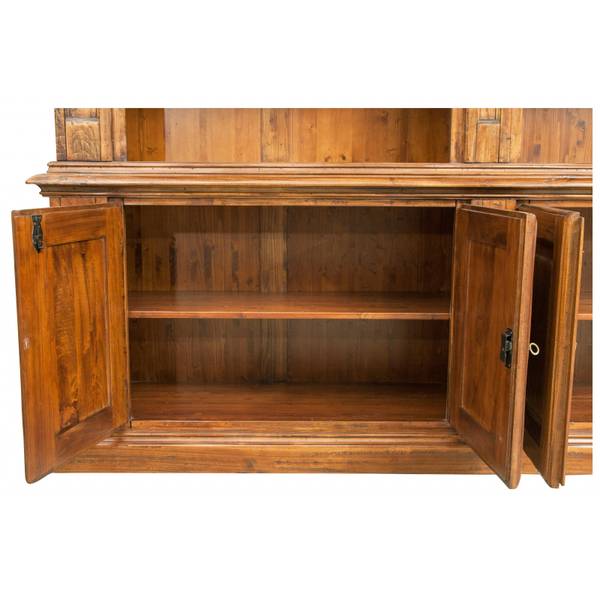 Bücherregal ITALIA Braun - Massivholz - 47 x 235 x 230 cm