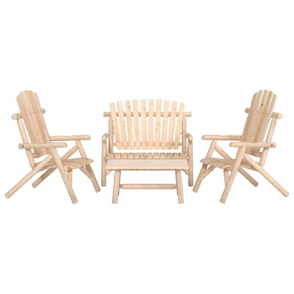 Garten-Lounge-Set 3029283-6 (4-teilig) Braun - Tanne - Fichte - 86 x 103 x 68 cm