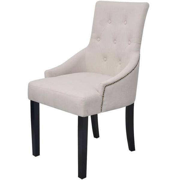 Eetkamerstoel 292095 Set van 2 wit - plaatmateriaal op houtbasis - 52 x 94 x 63 cm