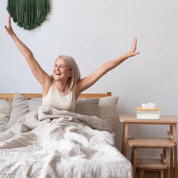 Transparente Tücherbox mit Bambus-Deckel Braun - Bambus - Kunststoff - 24 x 10 x 13 cm