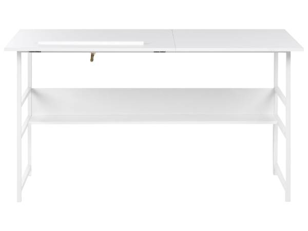 Schreibtisch ORAN Weiß - Holzwerkstoff - 140 x 76 x 60 cm