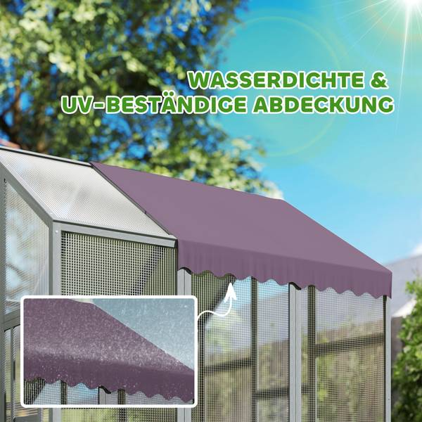 Freilaufgehege D51-460V00VT 465 x 463 x 427 cm