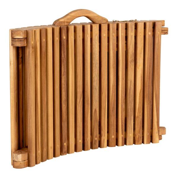 Ligstoel Arrieta bruin - teakhout - 56 x 25 x 185 cm