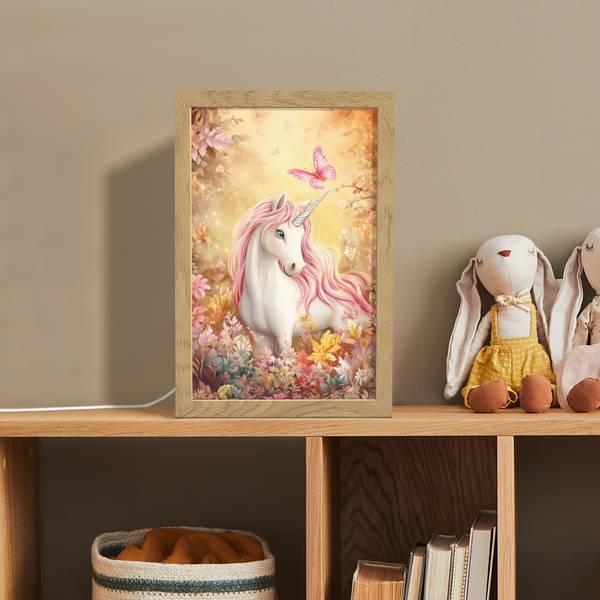 NACHTTISCHLAMPE Einhorn 20 x 30 cm