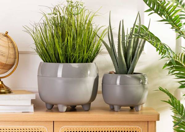 Blumentopf 2er Set Botanica Grau