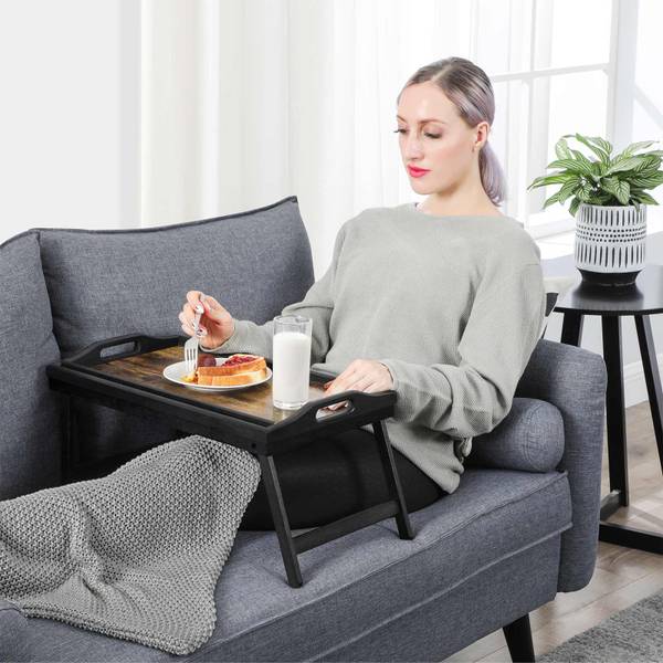 Betttablett Laptopständer Braun - Bambus - 30 x 26 x 50 cm