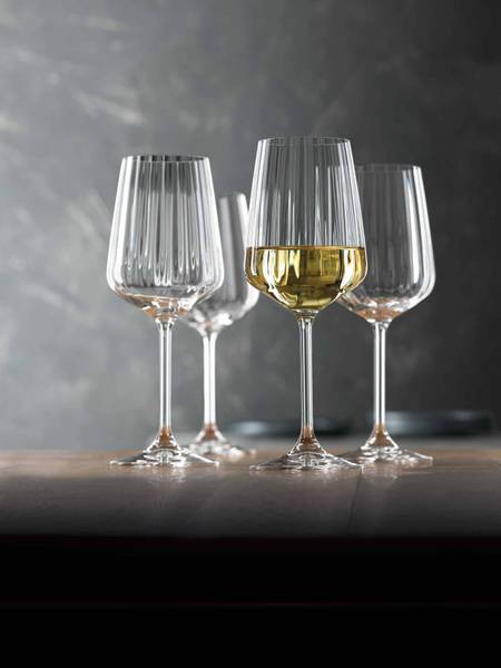 Weißweingläser Lifestyle 12er Set Kristallglas - 9 x 23 x 9 cm
