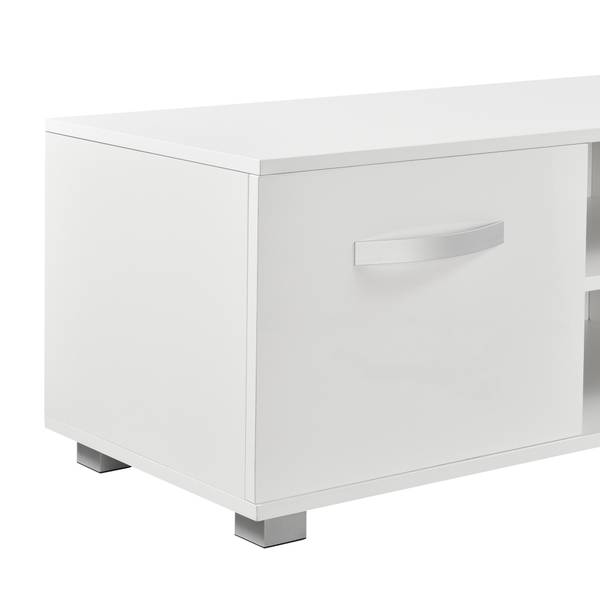 Meuble TV Laugar Blanc - Bois manufacturé - 40 x 38 x 120 cm