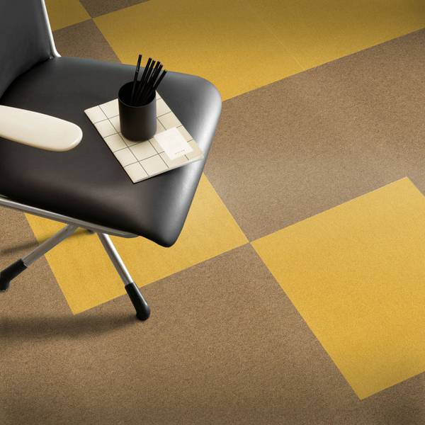 Teppichfliese Edinburgh Gelb