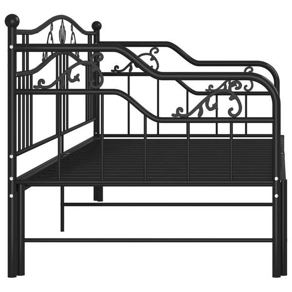 SchlafsofaGestell M669101 Schwarz - Metall - 206 x 92 x 185 cm