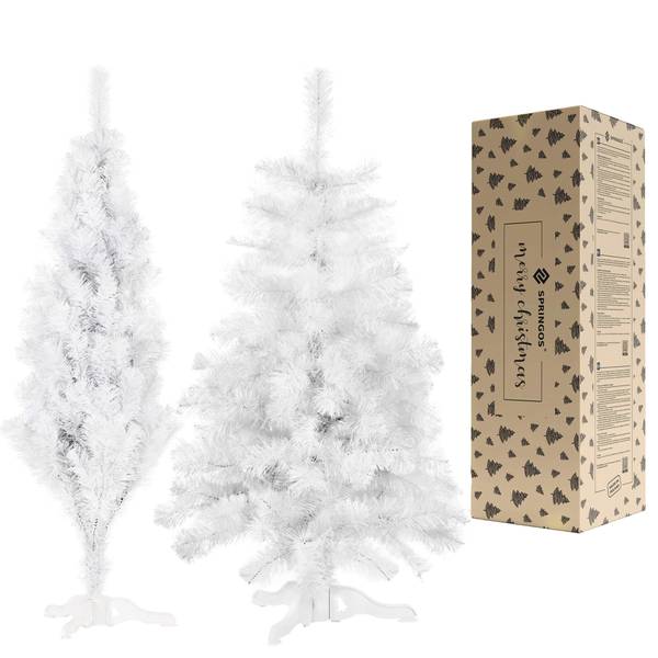 Künstlicher Christbaum CT0231 Weiß - PVC - 105 x 220 x 105 cm