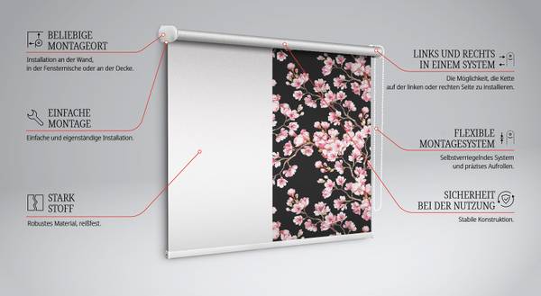 Rolgordijn ARBORANTH 60 x 140 cm