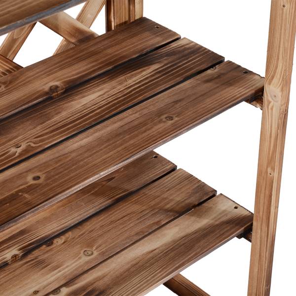 Blumenständer BB5519 Beige - Massivholz - 38 x 120 x 75 cm