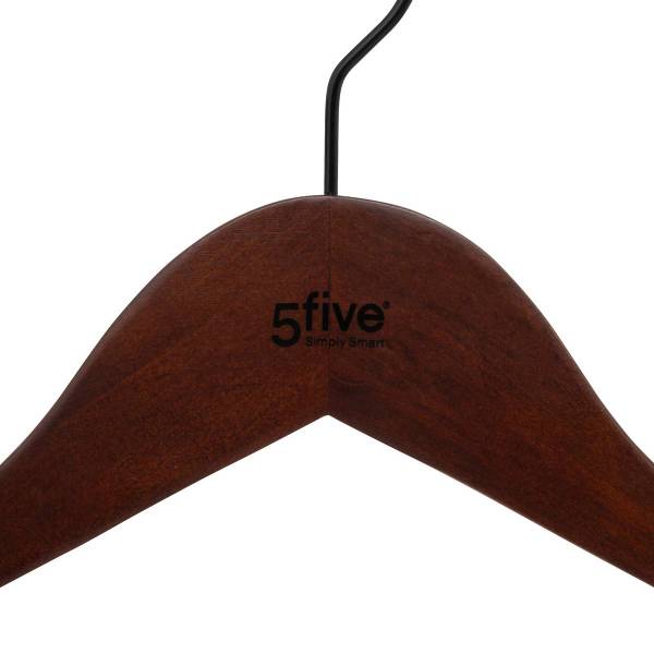 Jackenbügel BASIC Braun - Massivholz - 5 x 23 x 45 cm