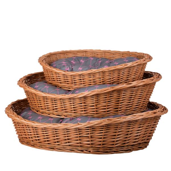 Hundekorb Poppy Grau - Orange - 45 x 15 x 32 cm