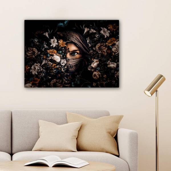 TABLEAU SUR TOILE Femme 80 x 60 cm