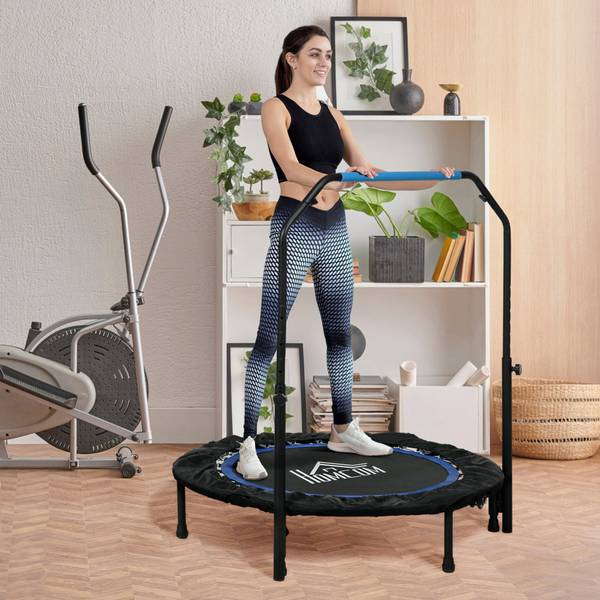 Trampoline A71-034V00BU Noir - Bleu - Matière plastique - 102 x 123 x 102 cm