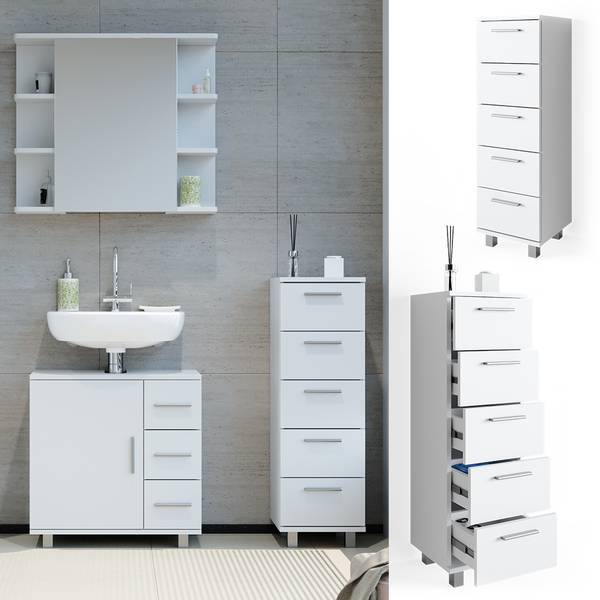 Badschrank Ilias 30830 Weiß