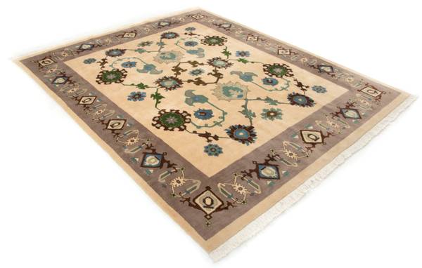 Tapis Täbriz XI Blanc - Laine - 243 x 1 x 304 cm