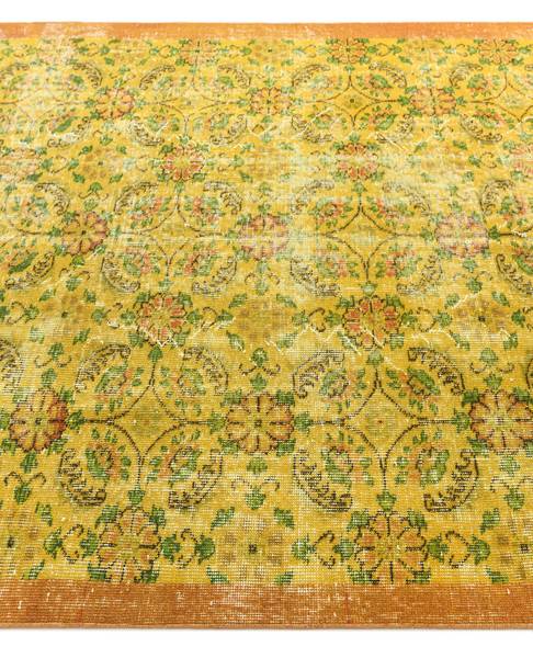 Vloerkleed Ultra Vintage CXC geel - wol - 160 x 1 x 262 cm