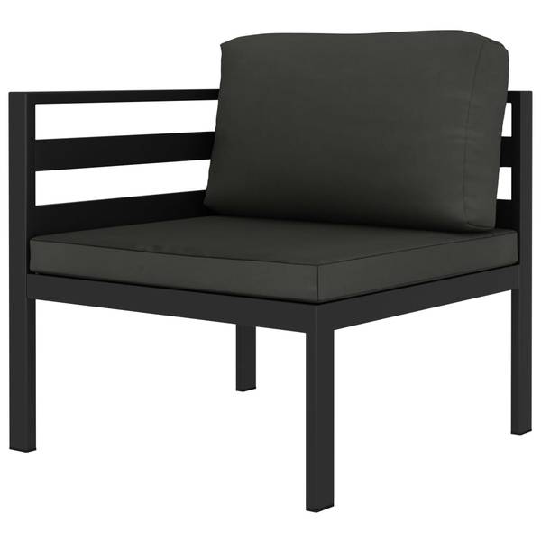 Garten-Lounge-Set 49233 (6-teilig) Grau - Aluminium - 60 x 66 x 198 cm