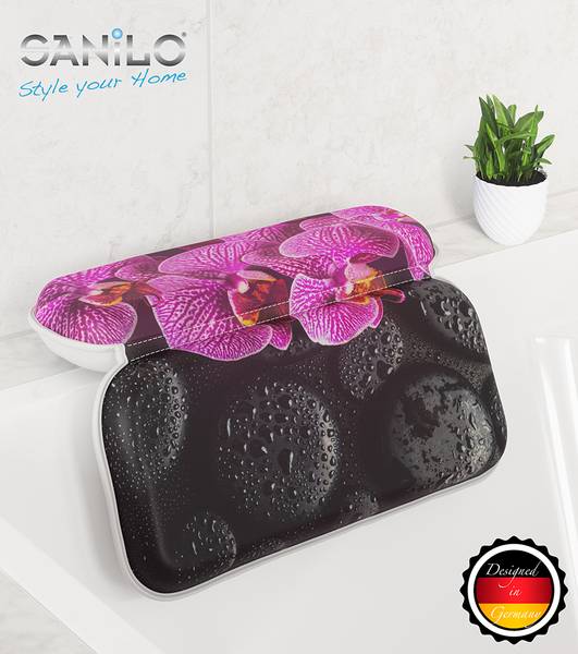 Badewannenkissen Madeira Schwarz - Kunststoff - 39 x 55 x 31 cm