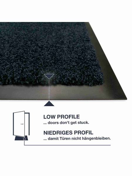 Fußmatten für Innen & Außen TÜRMATTE Schwarz - 78 x 150 cm