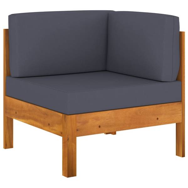 Garten-Lounge-Set 3006534-7 (8-teilig) Grau - Akazie - 60 x 25 x 100 cm
