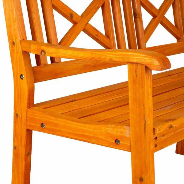 Bank Jardin descanso Orange - Massivholz - 120 x 68 x 65 cm