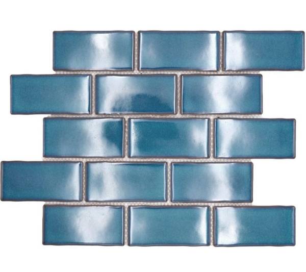 Mosaikfliesen HSS 612 Blau - Keramik - 27 x 27 x 27 cm