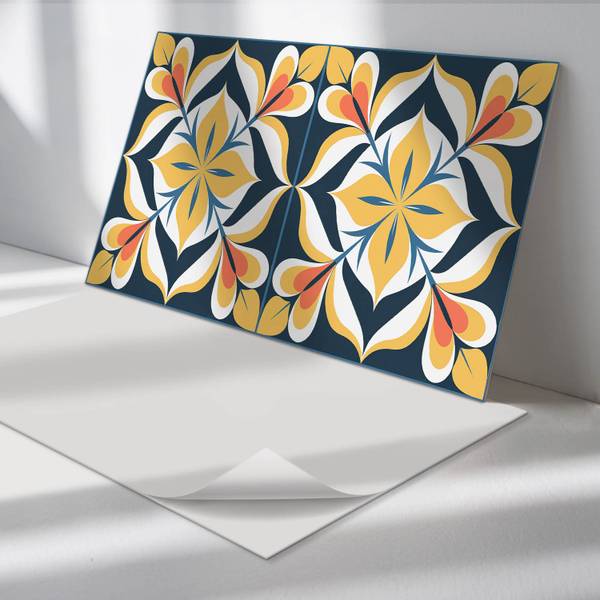 Klebepaneele Stilvoller Flor 100 x 50 cm
