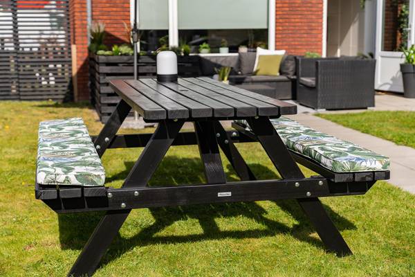 Picknicktisch Kissen Bliss - 2er set Grün - Polyester - 27 x 5 x 120 cm