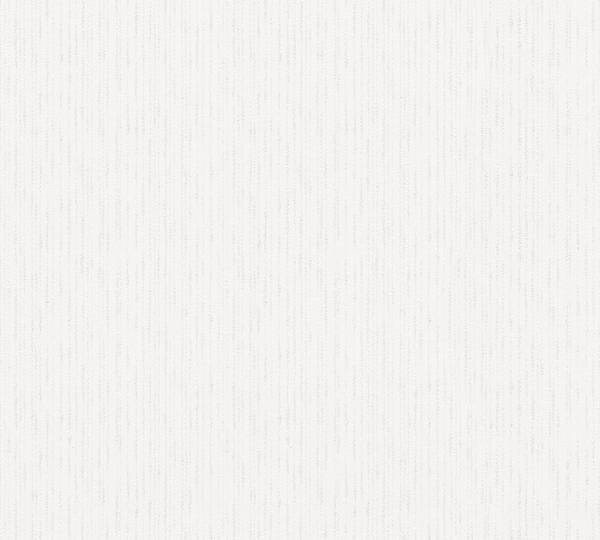 Papiertapete 4378 einfarbig modern Weiß - Papier - 53 x 1005 x 1 cm