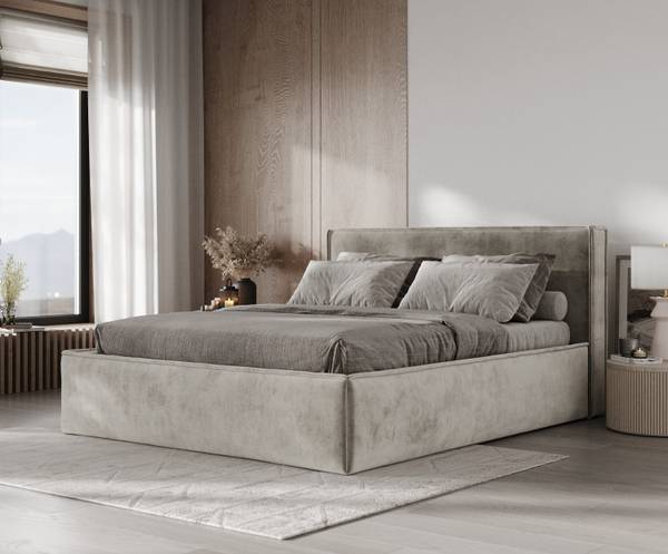 Polsterbett Sato mit Stauraum 120x200TNW Beige - Liegefläche Breite: 120 cm