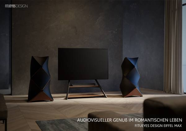 TV Ständer TV Stand 75-100 Zoll Braun - Eisen - 54 x 145 x 138 cm