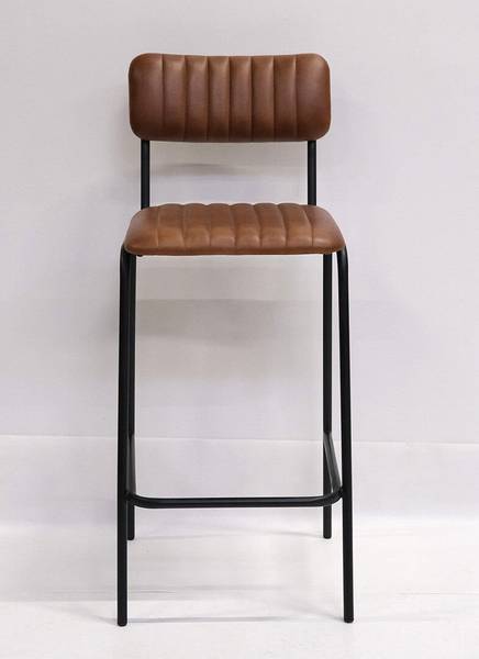 Barhocker Diner Braun - Metall - 47 x 112 x 46 cm