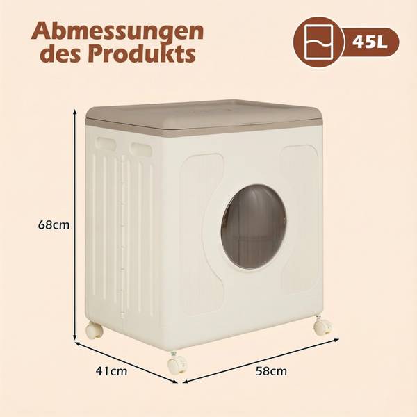 Wäschekorb VL32734 Grau