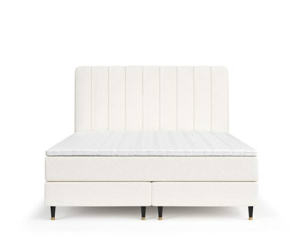 Boxspringbett Kobbe  Ecru - Liegefläche Breite: 180 cm