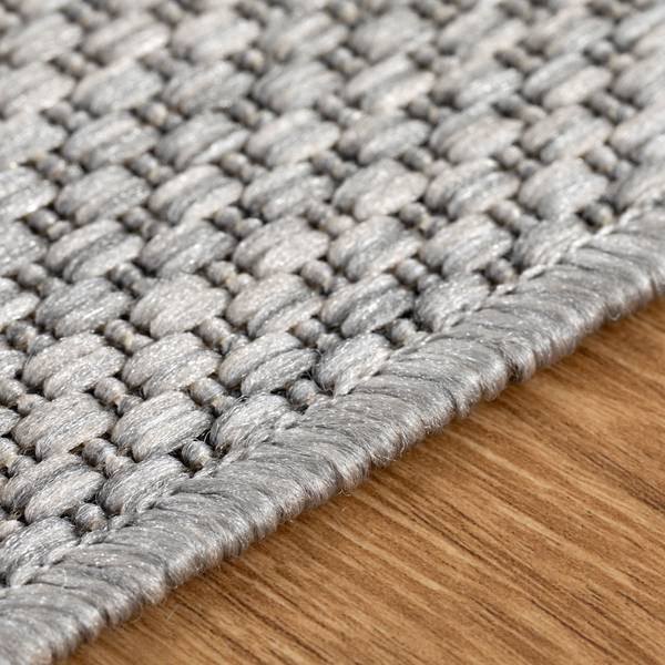 Outdoorteppich Melbu Grau - Polypropylen - 160 x 230 cm