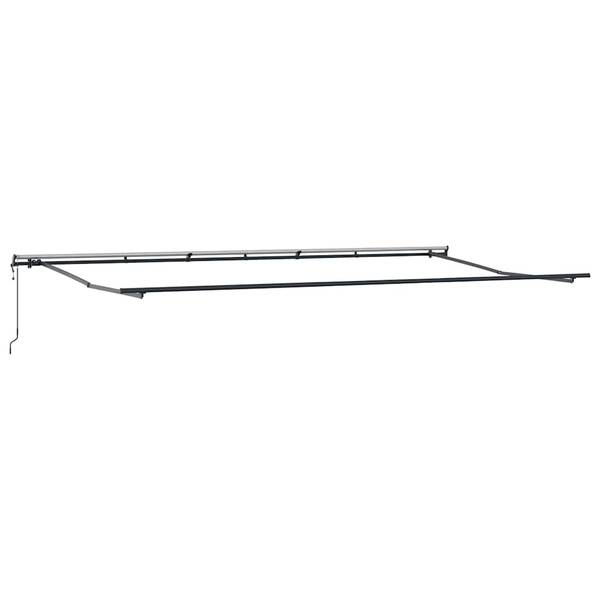 Markise 3007206 Anthrazit - Weiß - 300 x 600 cm